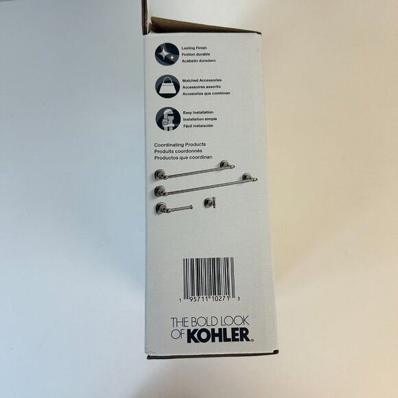 Kohler Florez Towel Ring Vibrant Polished Nickel R27906-SN New Open Box - Picture 7 of 7